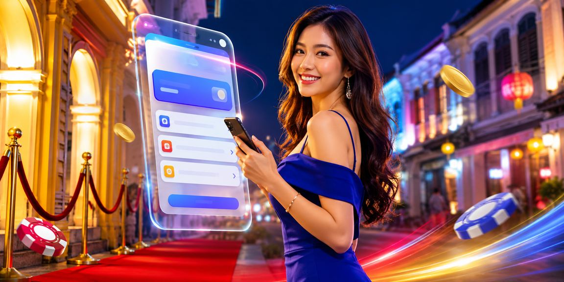 Pemain Pulau Pinang menggunakan telefon pintar untuk bermain kasino dan kumpul mata VIP